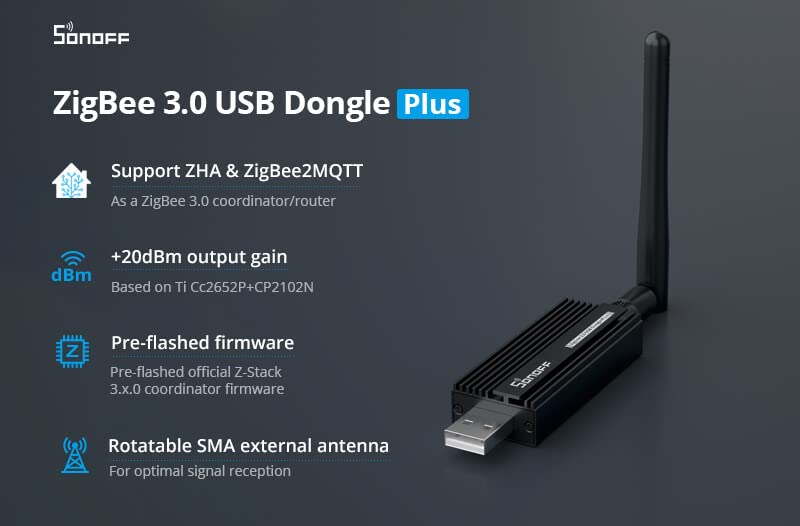 Buy SONOFF Zigbee 3.0 USB Dongle Plus–ZBDongle-E Online at