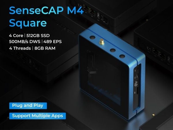 Seeed Studio Sensecap M4 Square Fluxnode 4 Core 512 Gb Ssd 8Gb Ram 4