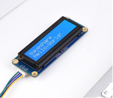 Waveshare Lcd1602 I2C Display Module White Color With Blue Background Lcd