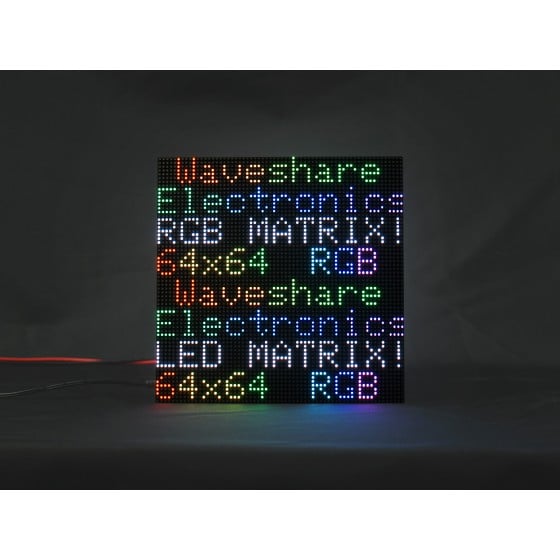 Waveshare Flexible Rgb Full-Color Led Matrix Panel 3Mm Pitch 64X64 Pixels