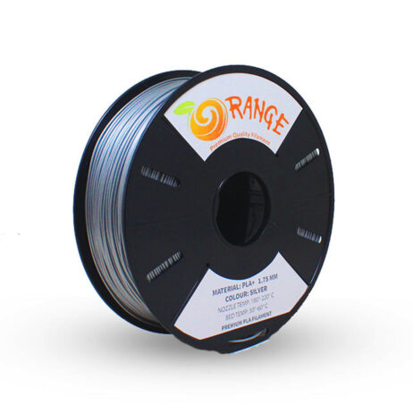 Orange Pla+ 1.75Mm 3D Printing Filament 1Kg-Metalic Silver
