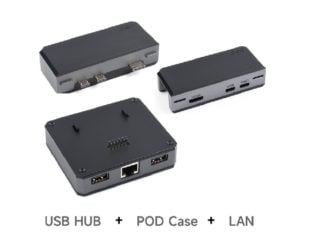 Waveshare Raspberry Pi Zero POD Kit A (HDMI USB HUB Module + Zero POD Case + LAN Module)