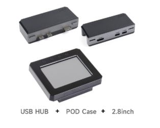 Waveshare Raspberry Pi Zero POD Kit B (HDMI USB HUB Module + Zero POD Case + 2.8inch LCD Module)