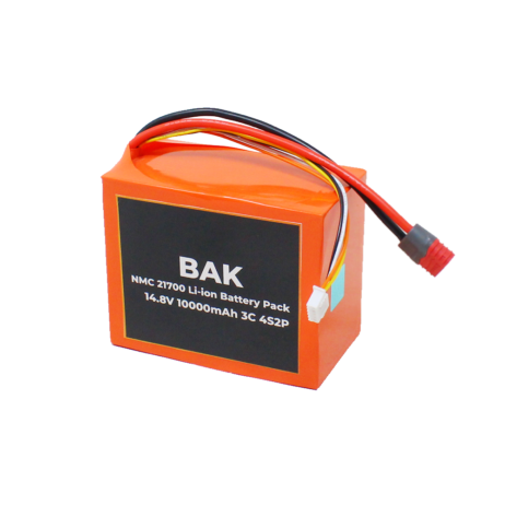 Bak Nmc 21700 14.8V 10000Mah 3C 4S2P Li-Ion Battery Pack