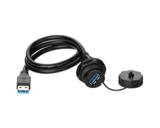 YU USB 3.0 Female-Male Data Connector IP67 with Cable