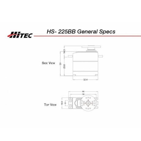 Hitec Hs-225Bb Mighty Mini Servo