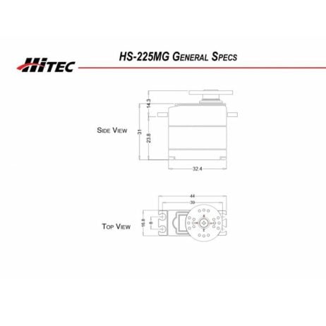Hitec Hs-225Mg Metal Gear Mighty Mini Servo