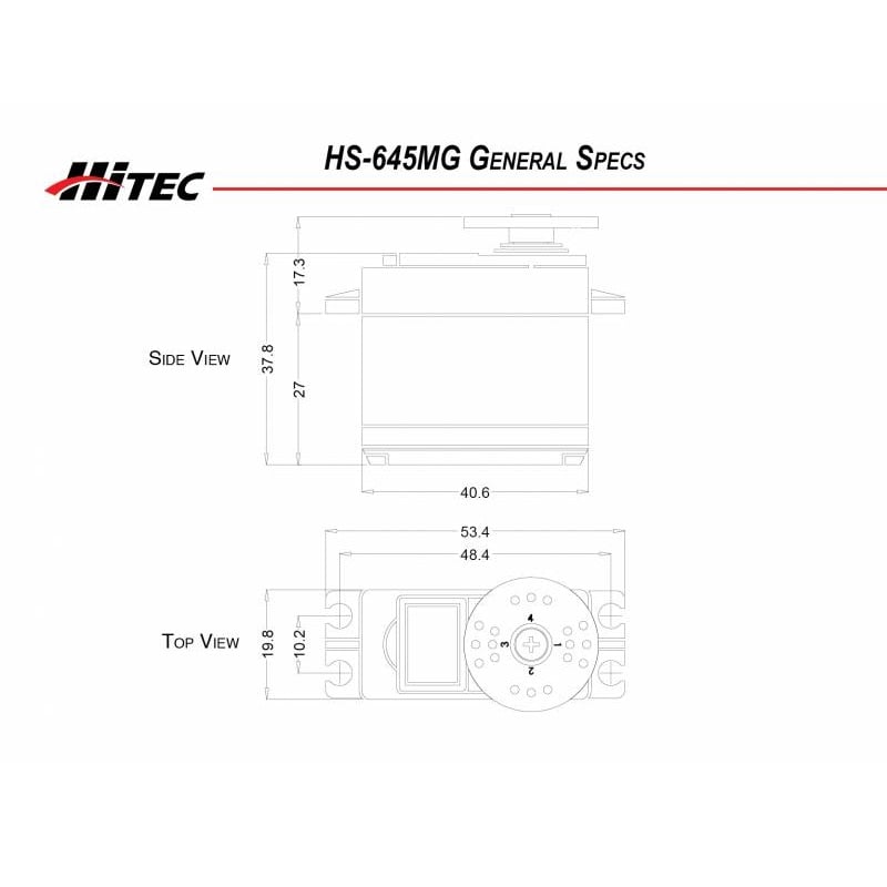 Hitec Hs-645Mg High Torque, Metal Gear Premium Sport Servo