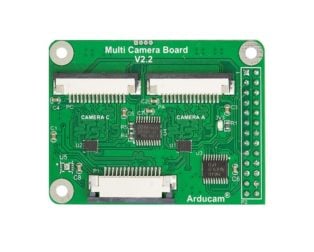 Arducam Multi Camera Adapter Module V2.2 for Rasperry Pi Camera Module 3 12MP IMX708 / 5MP OV5647 / 8MP IMX219 / 12MP IMX477 Cameras