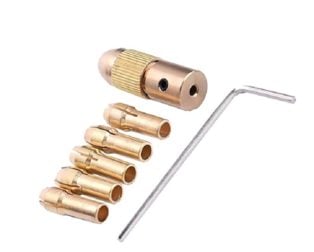 7pcs 3.17mm Mini Drill Chucks For Rotary Power Tools Dia 0.5mm/1.0mm/1.5mm/2.5mm/3.0mm