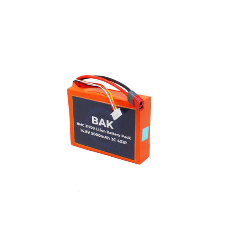 Bak Bak Nmc 21700 14.8V 5000Mah 3C 4S1P Li Ion Battery Pack 1