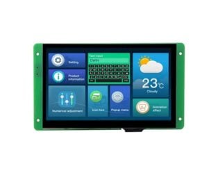 DWIN DMG80480C070_04WTC - 7.0inch 800x480 IPS UART LCD Display Capacitive Touch 16MB Flash Buzzer SD Interface