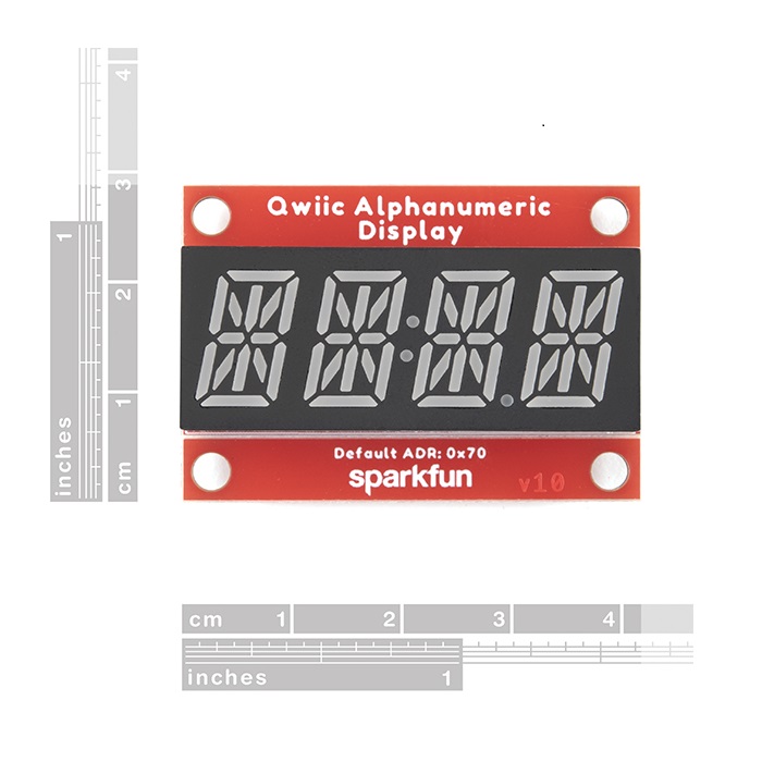 Sparkfun Sparkfun Qwiic Alphanumeric Display Green 3