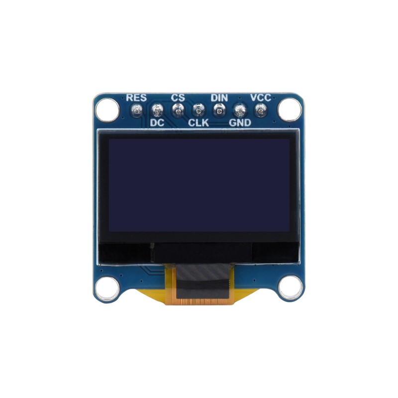 Waveshare Waveshare 0.96Inch Oled Display Module 128×64 Resolution Spi I2C Communication Version C Upper Yellow Lower Blue 1