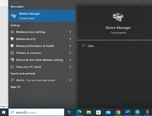 How to open device manager?