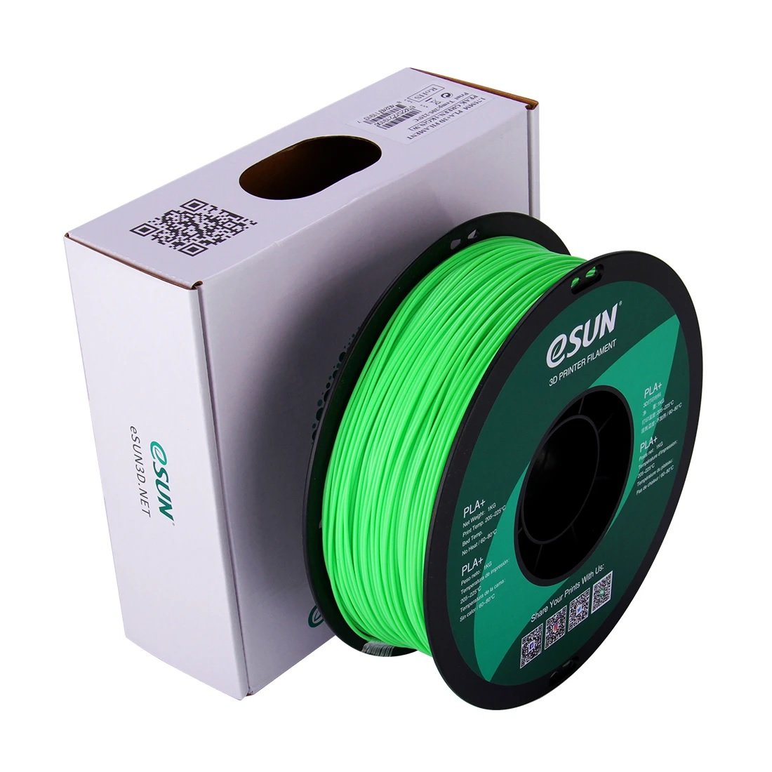 Esun Pla+ 3D Printing Filament-Peak Green