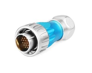 DH-24 24 Pin Male Soldering Type Power Plug with Metal Shell IP67 250V 5A