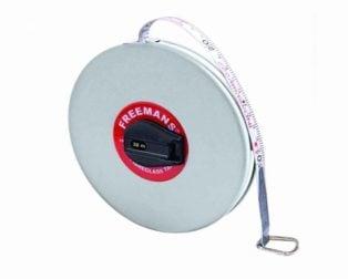 Freemans Fn50 Grey Magic Leatherette Measuring Tape 50M