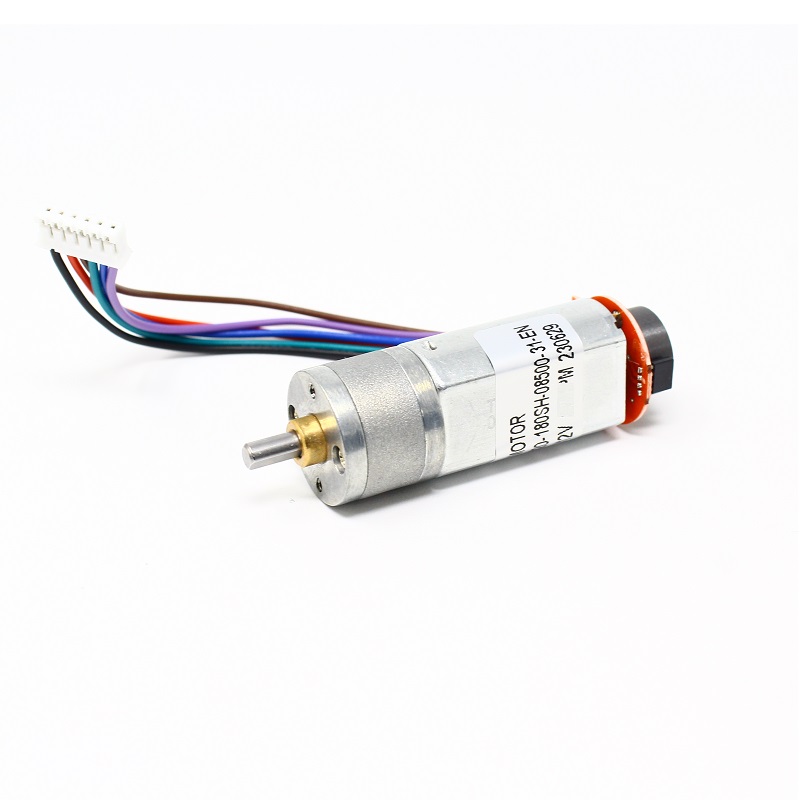 N25 6V 115RPM Metal gear Motor With Encoder D type - Robu.in | Indian ...