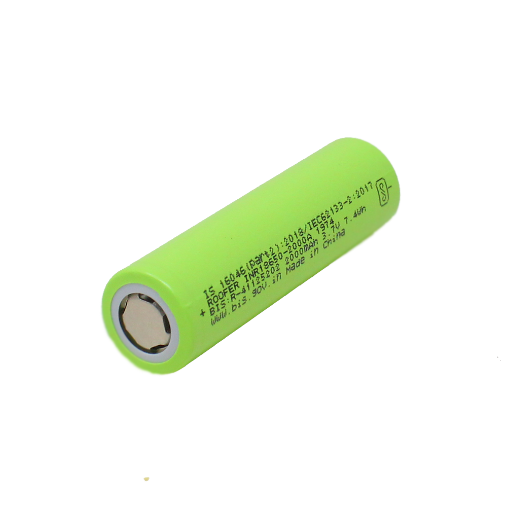 Roofer A Grade Inr 18650 2000Mah (3C) Lithium-Ion Battery