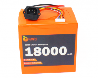 Orange IFR 32650 25.6V 18000mAh 3C 8S3P LiFePO4 Battery Pack
