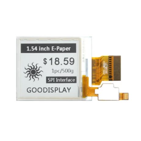 1.54 Inch Black And White E-Paper Display With Front Light