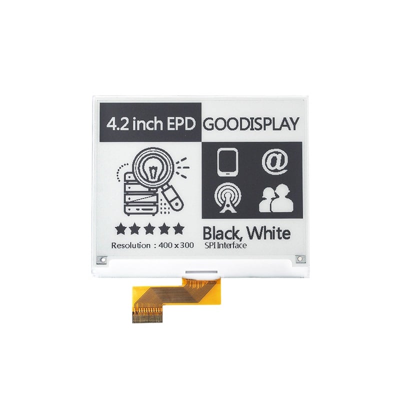 4.2 Inch High Refresh Rate Black And White E-Paper Display