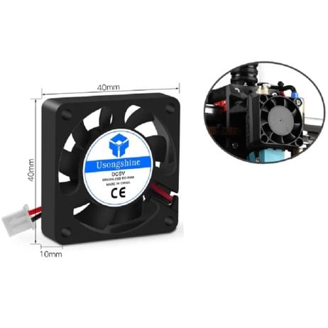 Generic 5V 4010 Brushless Dc Cooling Fan With 2Pin Cable 1