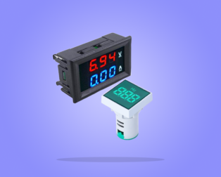 Digital Voltage, Current and Frequency Meter