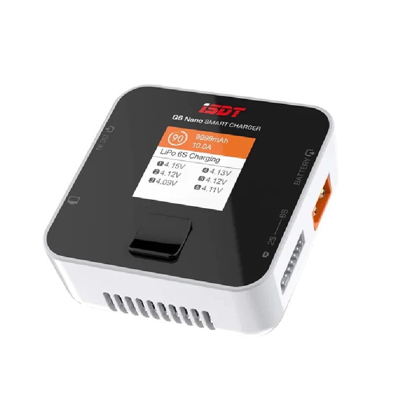 Isdt Q6 Nano 200W 8A Dc Digital Smart 1-6S Li-Po Battery Balance Charger Discharger