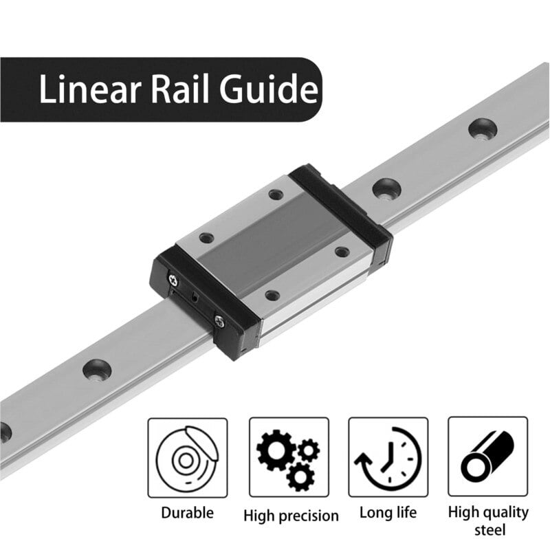 Generic Mgn9H Linear Guide Rail 0.55M With Sliding Block 1