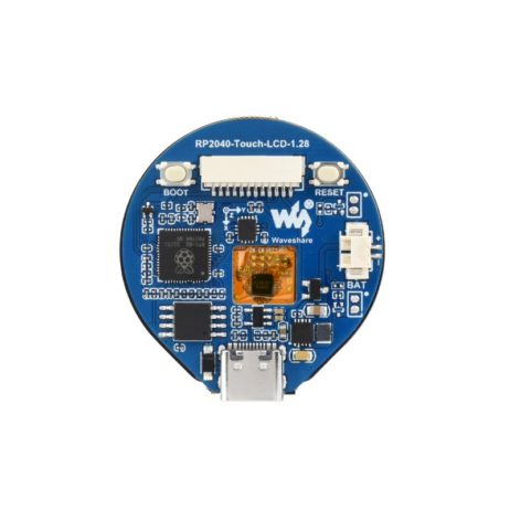 Waveshare Waveshare Rp2040 Microcontroller Development Board With 1.28Inch Round Touch Lcd Compact Size Accelerometer And Gyroscope Sensor 3
