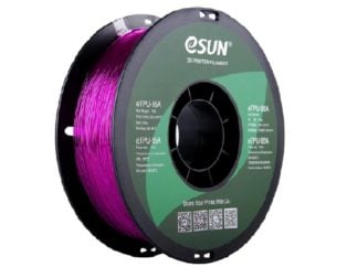 eSun eTPU-95A 3D Printing Filament-Transparent Purple