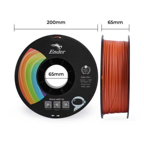 Creality Ender-Pla+ 3D Printing Filament 1.75Mm (1Kg – Orange)