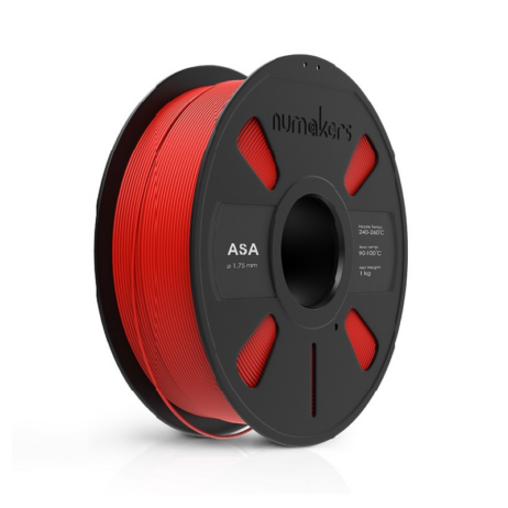 Numakers Asa Filament - Red - 1.75 Mm / 1 Kg