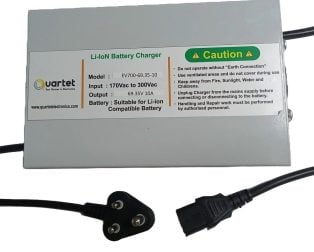 Quartet 19S LiFePO4 Battery Charger - 69.35V 10A with IEC-C13 Connector