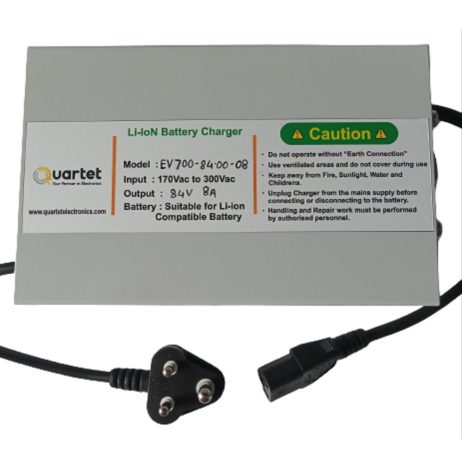 Quartet 20S Li-Ion Battery Charger - 84.00V 08A With Iec-C13 Connector