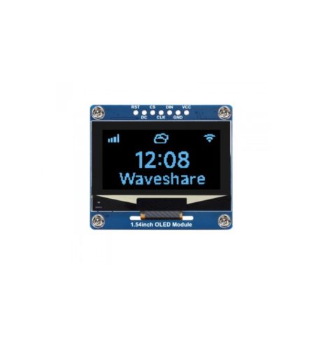 1.54Inch Oled Display Module, 128×64 Resolution, Spi / I2C Communication Blue