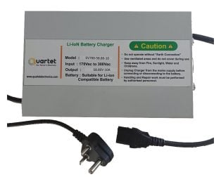 Quartet 14S Li-Ion Battery Charger - 58.80V 10A with IEC-C13 Connector
