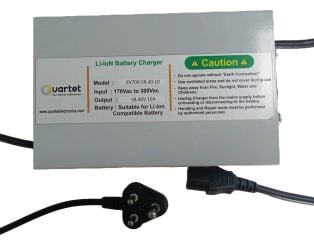 Quartet 16S LiFePO4 Battery Charger - 58.40V 10A with IEC-C13 Connector