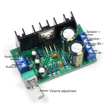 Dc12-24V Tda2050 Mono Audio Power Amplifier Module 5W- 120W