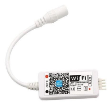 White 4Pin Led Rgb Wifi Controller 5-24V