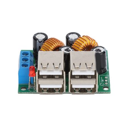 Generic 4 Usb Port A5268 Step Down Voltage Regulator 4Usb Buck Converter Power Transformer Supply Dc36V 24V 12V 9V To 5V 3A For Hub Phone Auto Car 1