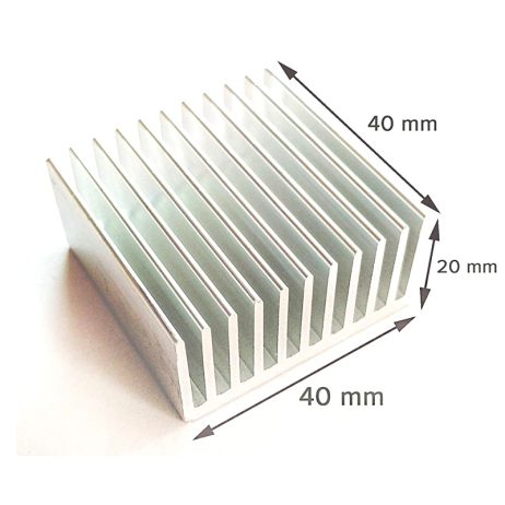 Generic Aluminum Heatsink Without Thermal Tape Size 404020Mm 2