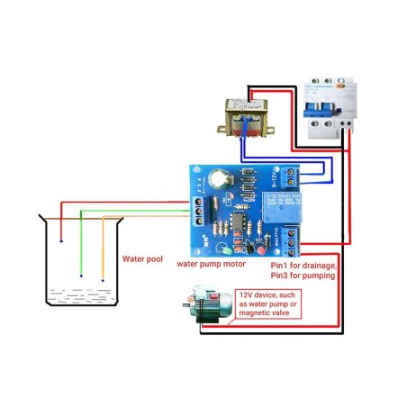 Generic Blue 12V Water Level Controller Switch Liquid Level Sensor Module 2