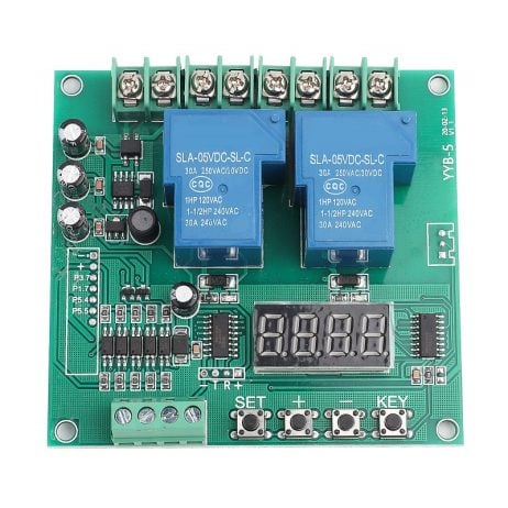 Generic Forward Reverse Motor Controller Board 12V 24V Motor Two Relay Delay Timing Cycle Module Yyb 5 2