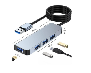 GL3510 USB to USB3.0 High Quality 4 Port Hub Adapter with 1.2m Cable