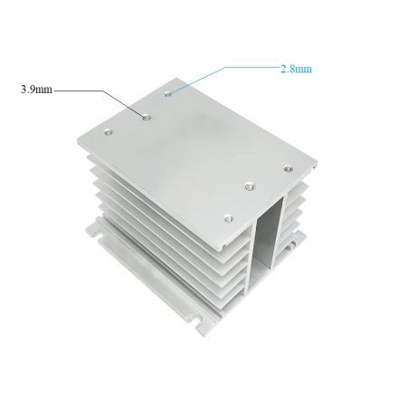 Generic H Shape Aluminum Three Phase Solid State Relay Ssr Heat Sink Base Small Type Heat Radiator For 10A To100A Size11010080Mm 3