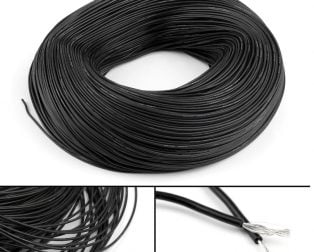 High Quality Ultra Flexible 24AWG Silicone Wire 100M (Black)