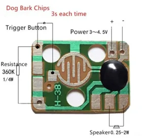 Generic Dog Barking Music Chip Module 3 1